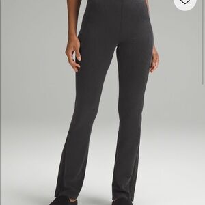 Lululemon softsupreme zip leg high rise pants